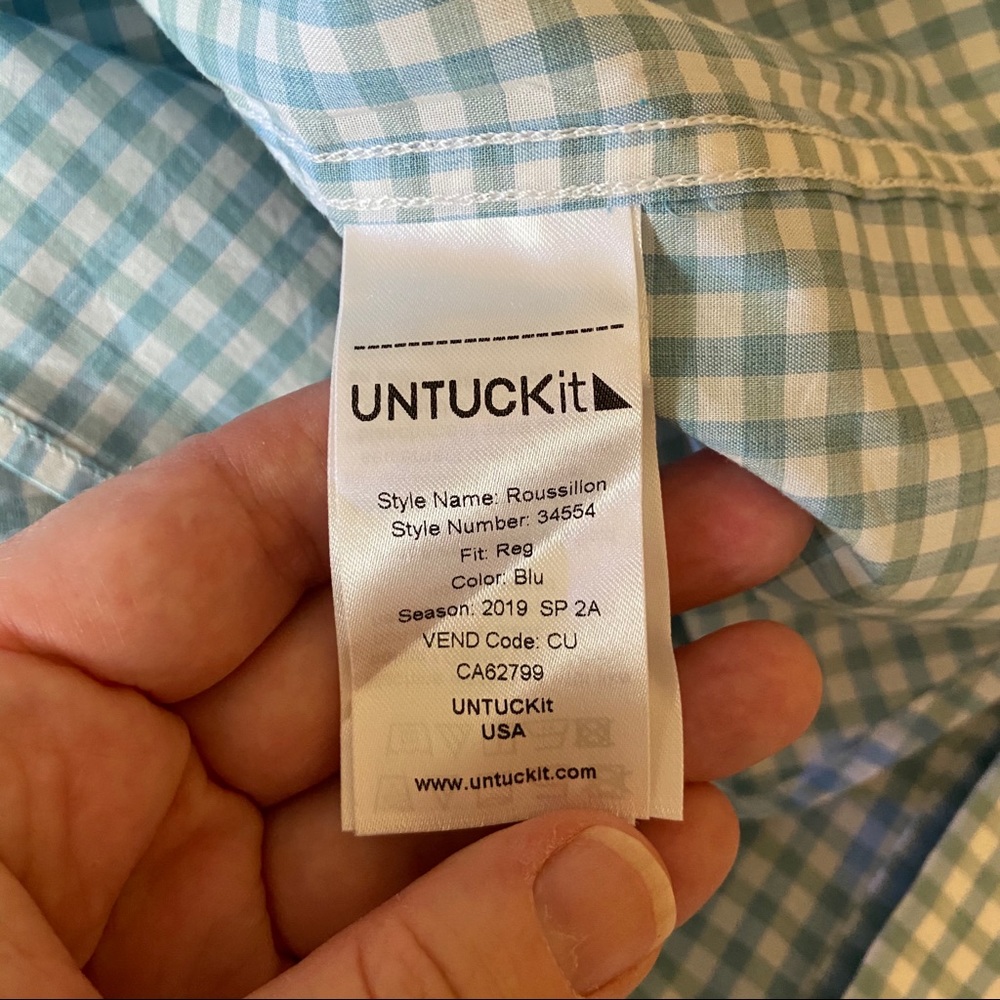Untuckit Roussillon Regular Fit Button Shirt XL - Picture 9 of 12